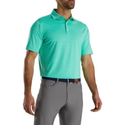 FootJoy Lisle Classic Pencil Stripe Polo 32 FootJoy Lisle Classic Pencil Stripe Polo -Golf Bag Sales footjoy lisle classic pencil stripe polo green white 01 47023.1673902979