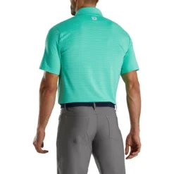FootJoy Lisle Classic Pencil Stripe Polo 33 FootJoy Lisle Classic Pencil Stripe Polo -Golf Bag Sales footjoy lisle classic pencil stripe polo green white 02 64969.1673900915