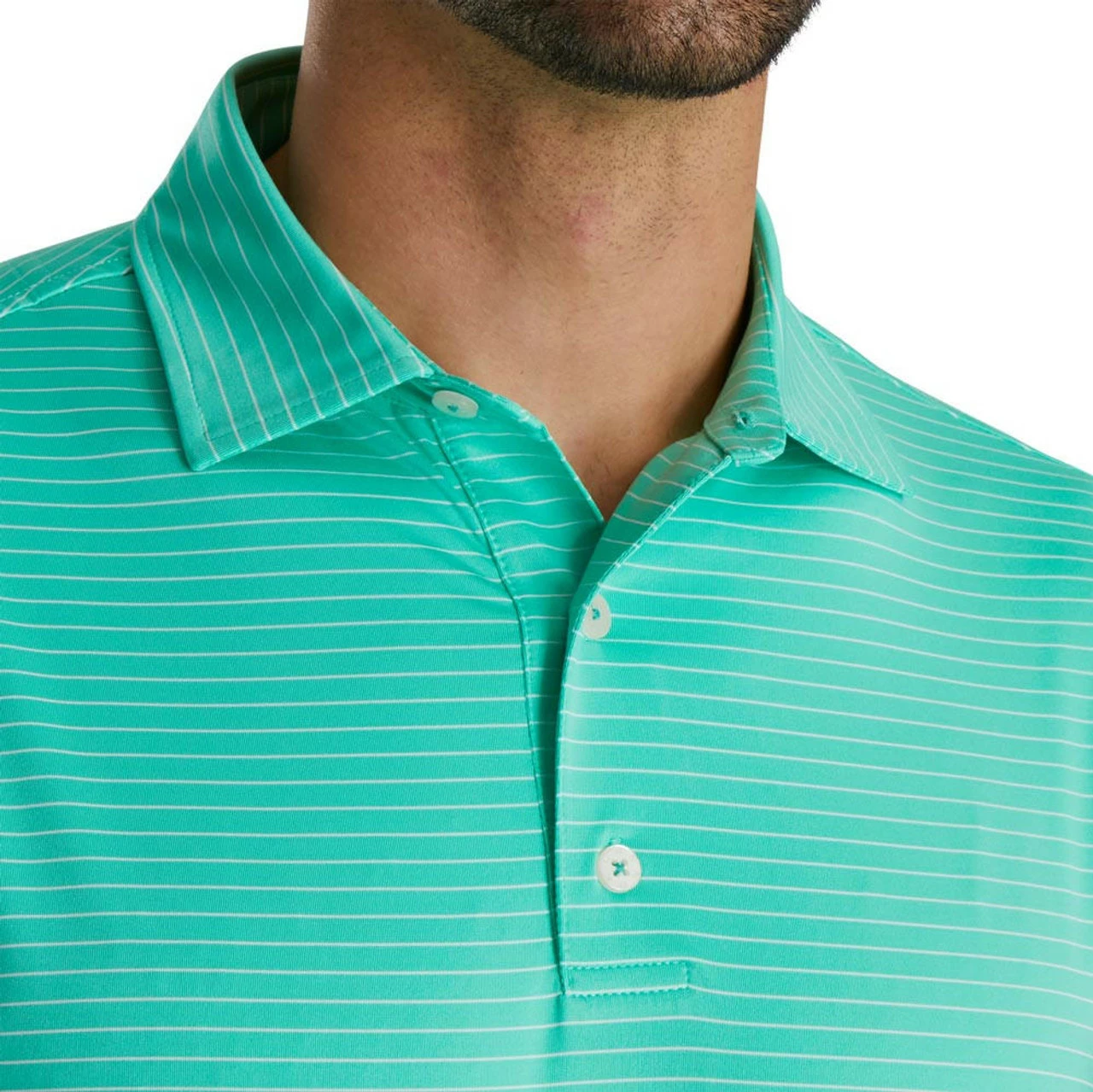 FootJoy Lisle Classic Pencil Stripe Polo 11 FootJoy Lisle Classic Pencil Stripe Polo - Image 11