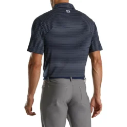 FootJoy Lisle Classic Pencil Stripe Polo 37 FootJoy Lisle Classic Pencil Stripe Polo -Golf Bag Sales footjoy lisle classic pencil stripe polo navy white 02 38969.1673907299
