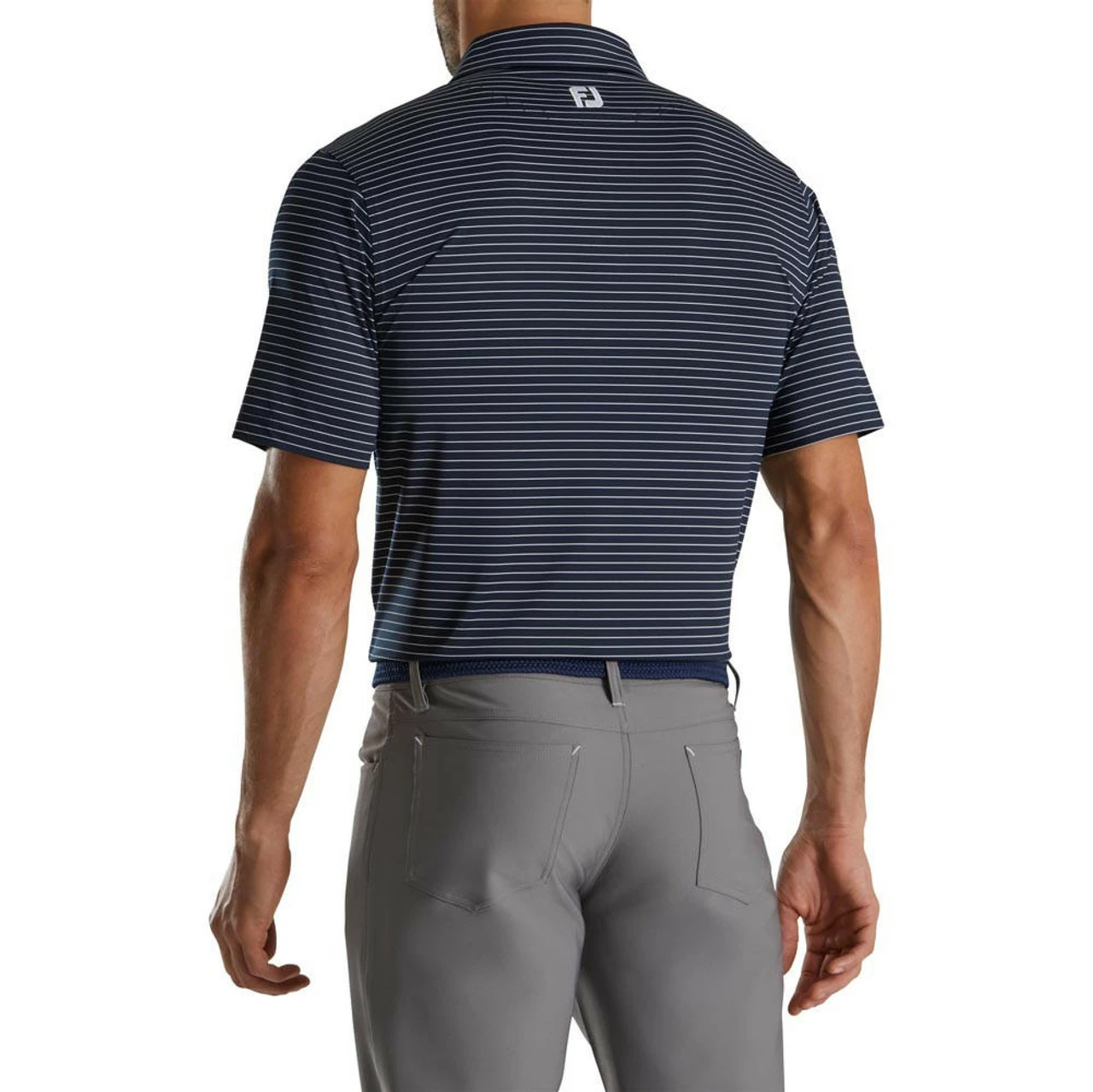 FootJoy Lisle Classic Pencil Stripe Polo 14 FootJoy Lisle Classic Pencil Stripe Polo - Image 14