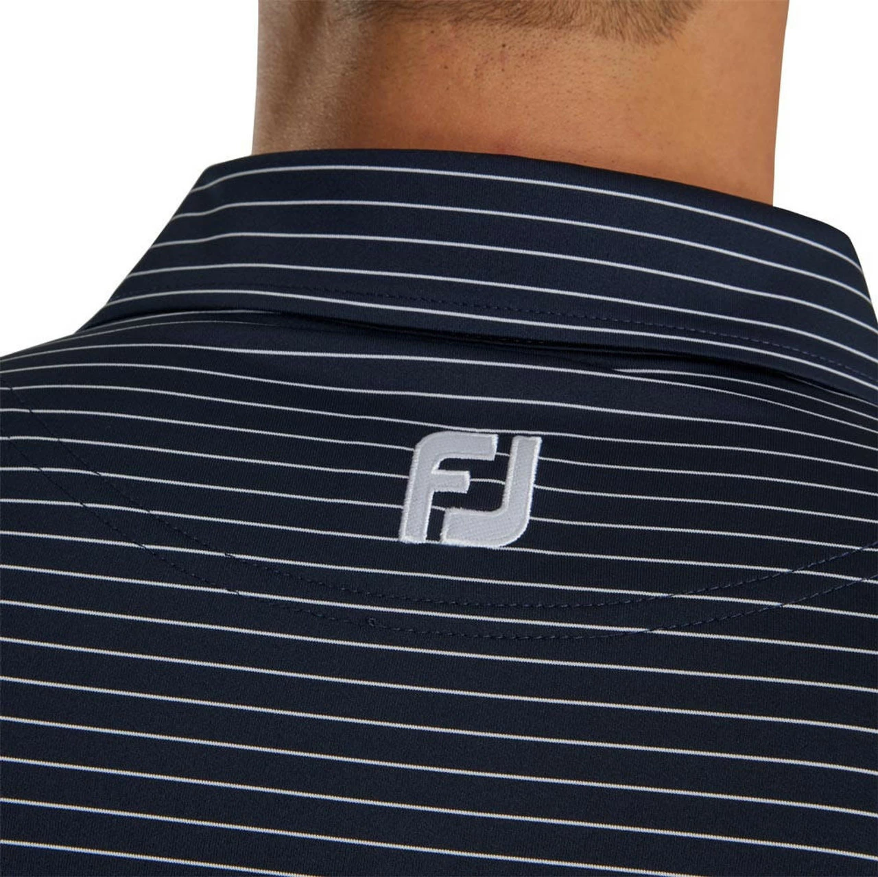 FootJoy Lisle Classic Pencil Stripe Polo 15 FootJoy Lisle Classic Pencil Stripe Polo - Image 15