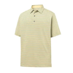 FootJoy Lisle Classic Stripe Self Collar Polo