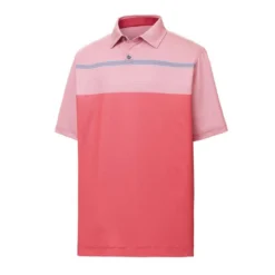 FootJoy Lisle Engineered Pinstripe Self Collar Polo