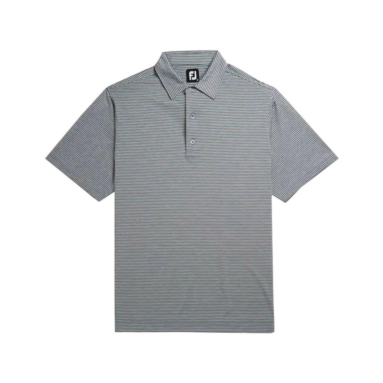 FootJoy Lisle Heather Pinstripe Self Collar Polo 2 FootJoy Lisle Heather Pinstripe Self Collar Polo - Image 2