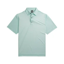 FootJoy Lisle Plaid Print Self Collar Polo