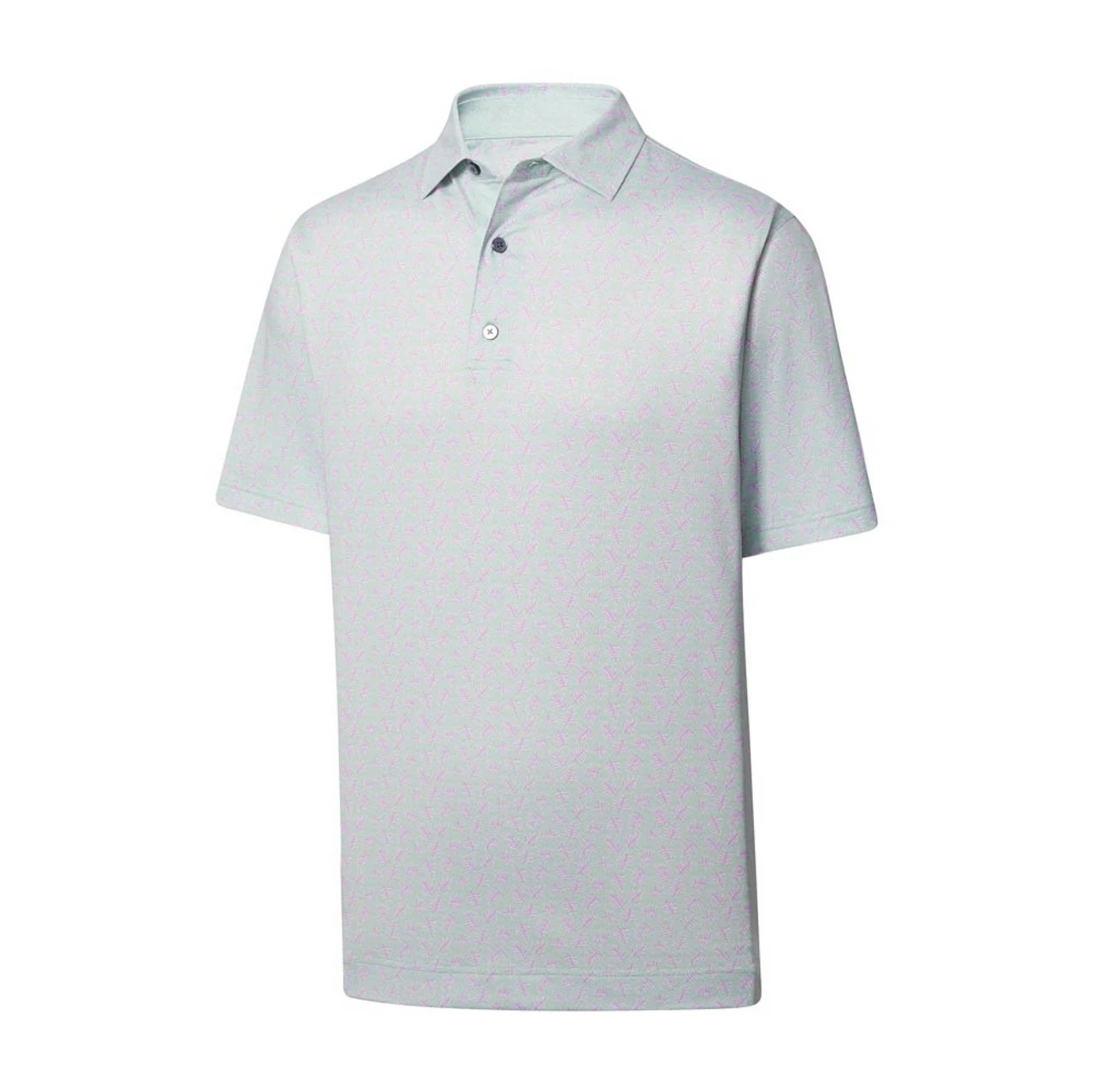 FootJoy Lisle Shadow Palm Print Self Collar Polo 3 FootJoy Lisle Shadow Palm Print Self Collar Polo - Image 3