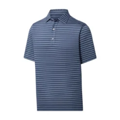 FootJoy Lisle Triple Pinstripe Self Collar Polo 23 FootJoy Lisle Triple Pinstripe Self Collar Polo -Golf Bag Sales footjoy lisle triple pinstripe self collar polo ink 01 31881.1676591797