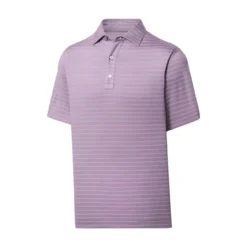 FootJoy Lisle Triple Pinstripe Self Collar Polo 26 FootJoy Lisle Triple Pinstripe Self Collar Polo -Golf Bag Sales footjoy lisle triple pinstripe self collar polo lavender 01 98198.1676594555