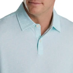 FootJoy Paint Splatter Print Lisle Self Collar Polo -Golf Bag Sales footjoy paint splatter print lisle self collar polo azure white 03 44380.1673905605