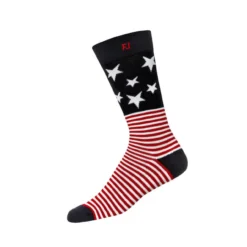 FootJoy ProDry Patriotic Crew Sock -Golf Bag Sales footjoy prodry patriotic crew sock stars stripes 01 92967.1633024914