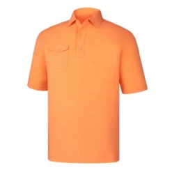 FootJoy Spun Poly Chest Pocket Polo - Self Collar - Athletic Fit - Closeout