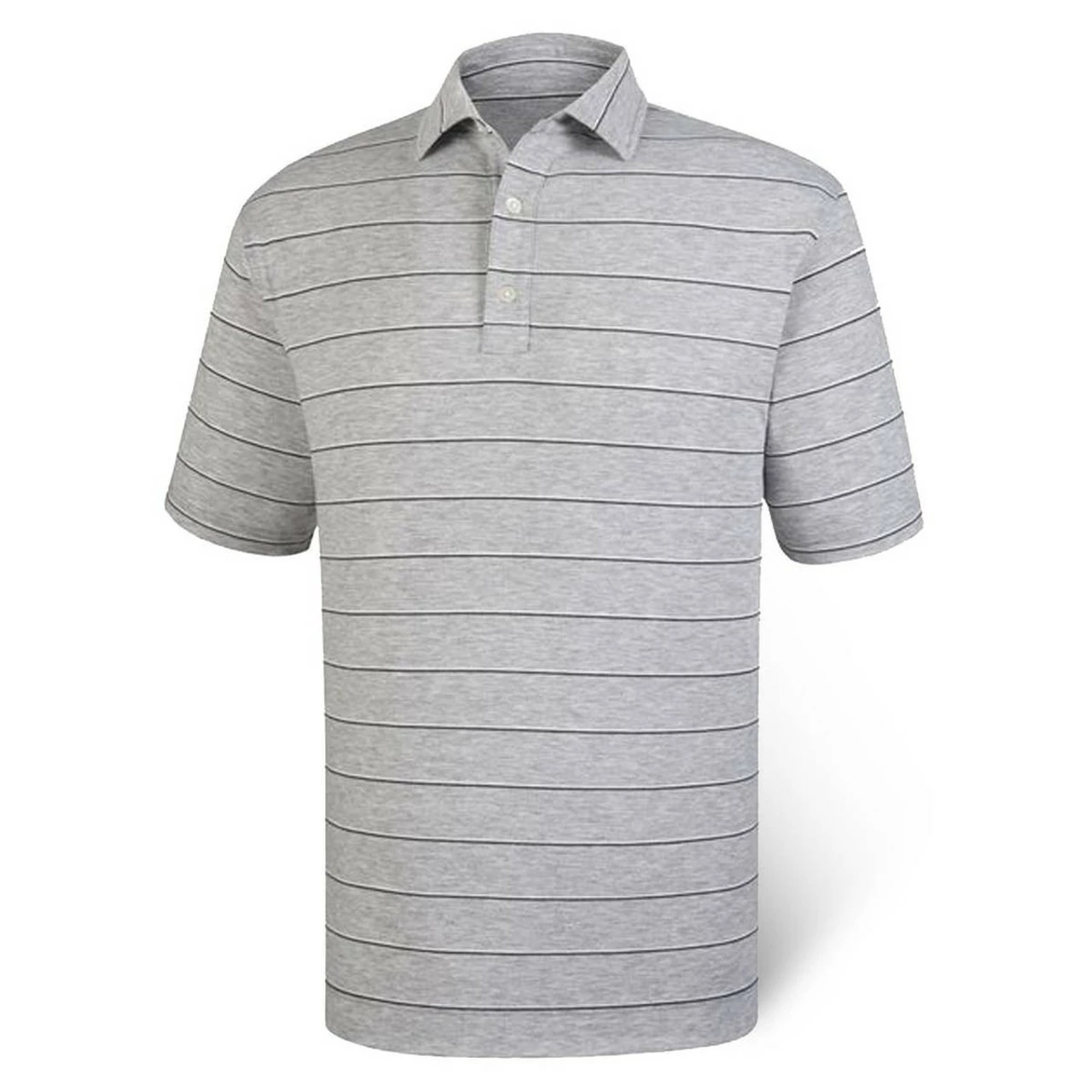 FootJoy Spun Poly Stripe Polo - Self Collar - Closeout 1 FootJoy Spun Poly Stripe Polo - Self Collar - Closeout