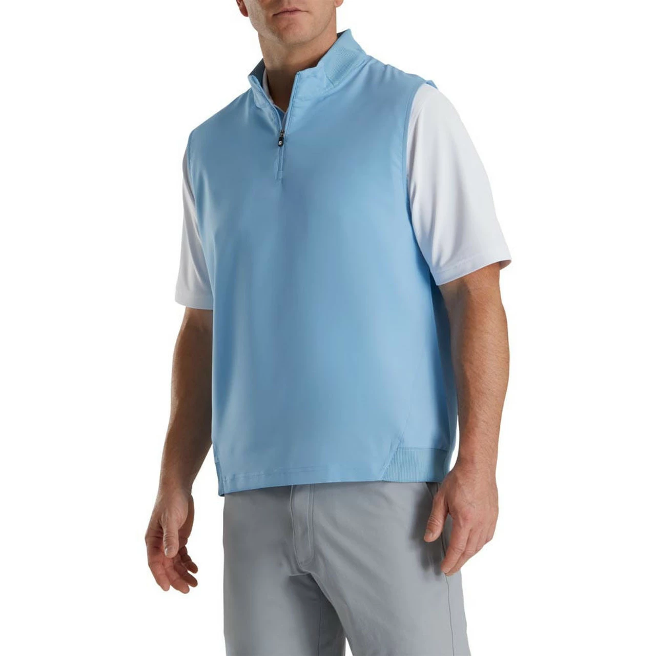 FootJoy Stretch Woven Vest With Knit Accents 1 FootJoy Stretch Woven Vest With Knit Accents