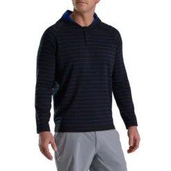 FootJoy Striped Hoodie 20 FootJoy Striped Hoodie -Golf Bag Sales footjoy striped hoodie black ocean 01 54806.1673901868