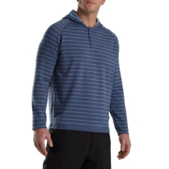 FootJoy Striped Hoodie 16 FootJoy Striped Hoodie -Golf Bag Sales footjoy striped hoodie bluestone denim 01 84858.1673900403