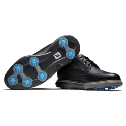 FootJoy Men's Traditions Golf Shoes -Golf Bag Sales footjoy traditions golf shoes black blue gray 06 29698.1668608803