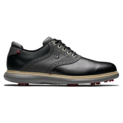 FootJoy Men's Traditions Golf Shoes -Golf Bag Sales footjoy traditions golf shoes black gray 01 84967.1668608798