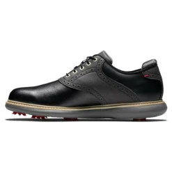 FootJoy Men's Traditions Golf Shoes -Golf Bag Sales footjoy traditions golf shoes black gray 02 03264.1668608810