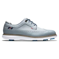 FootJoy Men's Traditions Golf Shoes -Golf Bag Sales footjoy traditions golf shoes gray navy red 01 08532.1668608837