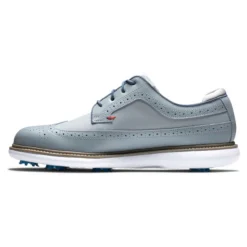 FootJoy Men's Traditions Golf Shoes -Golf Bag Sales footjoy traditions golf shoes gray navy red 02 20409.1668608820