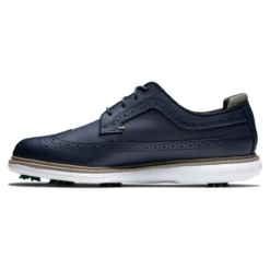 FootJoy Men's Traditions Golf Shoes -Golf Bag Sales footjoy traditions golf shoes navy green 02 76517.1668608832