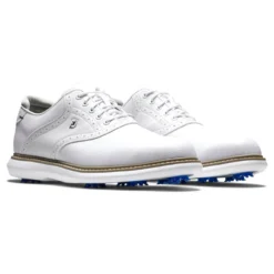 FootJoy Men's Traditions Golf Shoes -Golf Bag Sales footjoy traditions golf shoes white gray 05 57243.1668608819