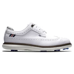 FootJoy Men's Traditions Golf Shoes -Golf Bag Sales footjoy traditions golf shoes white gray navy 01 73921.1668608826