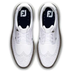 FootJoy Men's Traditions Golf Shoes -Golf Bag Sales footjoy traditions golf shoes white gray navy 03 62162.1668608830