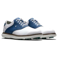 FootJoy Men's Traditions Golf Shoes -Golf Bag Sales footjoy traditions golf shoes white navy gray 05 15128.1668608812