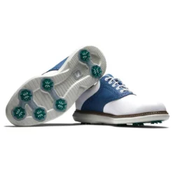 FootJoy Men's Traditions Golf Shoes -Golf Bag Sales footjoy traditions golf shoes white navy gray 06 81956.1668608817