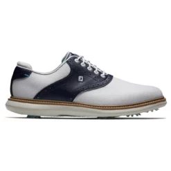 FootJoy Men's Traditions Saddle Golf Shoes -Golf Bag Sales footjoy traditions saddle golf shoes white navy 01 76488.1676578997