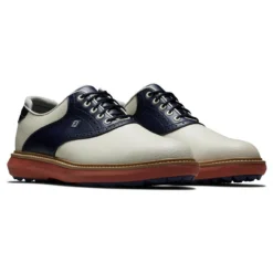 FootJoy Men's Traditions Spikeless Golf Shoes 28 FootJoy Men's Traditions Spikeless Golf Shoes -Golf Bag Sales footjoy traditions spikeless golf shoes tan navy 05 64157.1678140726