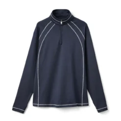 FootJoy Women's 1/4 Zip Jersey -Golf Bag Sales footjoy womens 1 4 zip jersey navy 01 41653.1633108983