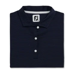 FootJoy Women's Cap Sleeve Tonal Stripe Polo -Golf Bag Sales footjoy womens cap sleeve tonal stripe polo navy 04 04762.1673901559