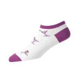 FootJoy Women's ComfortSof Low Cut Martini Print Fashion Sock 10 FootJoy Women's ComfortSof Low Cut Martini Print Fashion Sock -Golf Bag Sales footjoy womens comfortsof low cut martini print fashion sock white purple 01 05429.1671653580