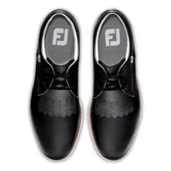 FootJoy Women's FJ Sport Retro Golf Shoes - Previous Season Style -Golf Bag Sales footjoy womens fj sport retro golf shoes black charcoal 03 50158.1657651449
