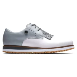 FootJoy Women's FJ Sport Retro Golf Shoes - Previous Season Style -Golf Bag Sales footjoy womens fj sport retro golf shoes white20light20gray20charcoal 01 36435.1657651448