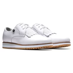 FootJoy Women's FJ Sport Retro Golf Shoes - Previous Season Style -Golf Bag Sales footjoy womens fj sport retro golf shoes white gray 05 93600.1657651449