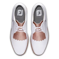 FootJoy Women's FJ Sport Retro Golf Shoes - Previous Season Style -Golf Bag Sales footjoy womens fj sport retro golf shoes white pink 03 48391.1657651449