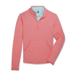 FootJoy Women's Half-Zip Tonal Stripe Mid-Layer 40 FootJoy Women's Half-Zip Tonal Stripe Mid-Layer -Golf Bag Sales footjoy womens half zip tonal stripe mid layer bright coral 01 15193.1676589791