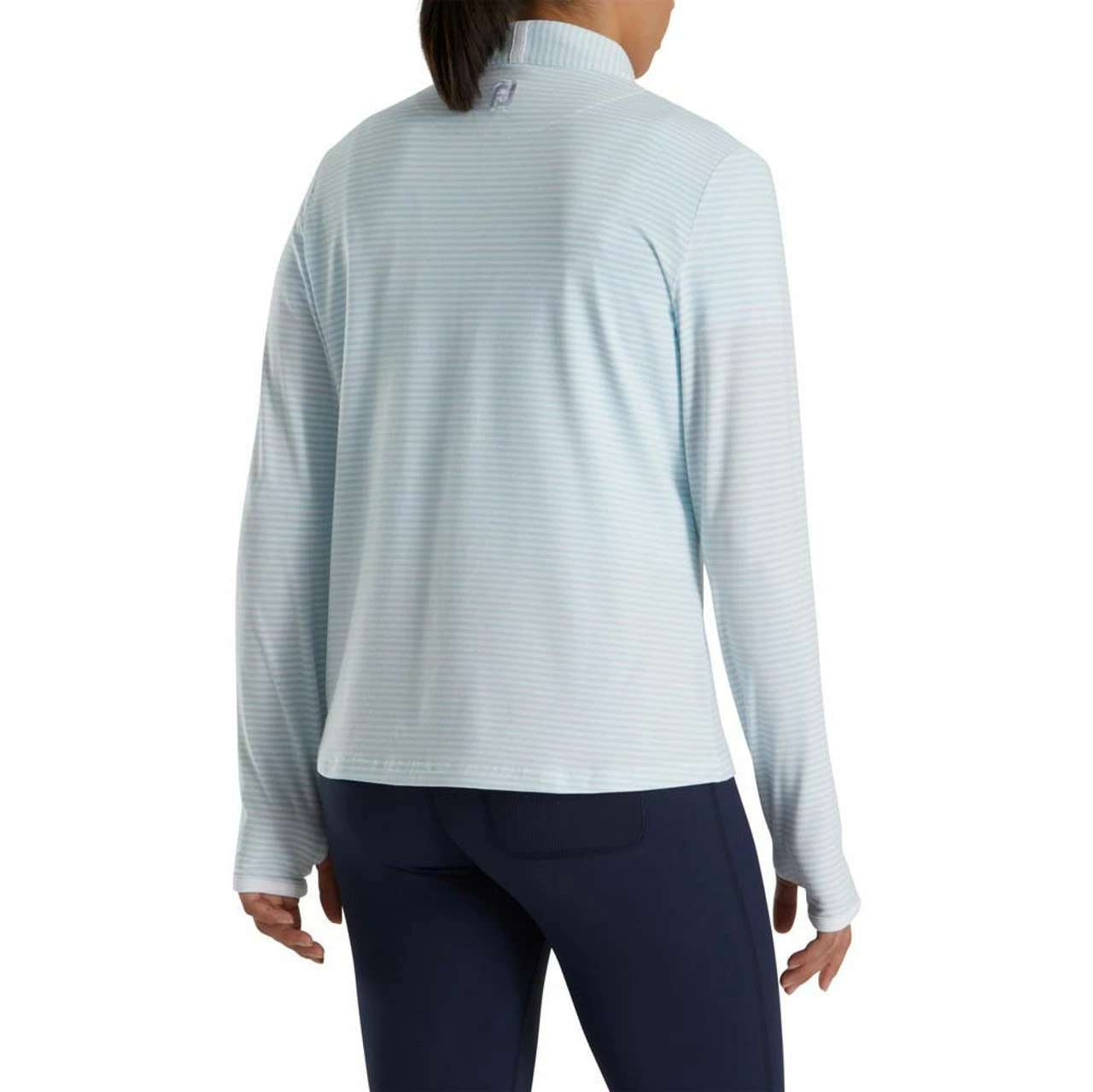 FootJoy Women's Half-Zip Tonal Stripe Mid-Layer 30 FootJoy Women's Half-Zip Tonal Stripe Mid-Layer - Image 30