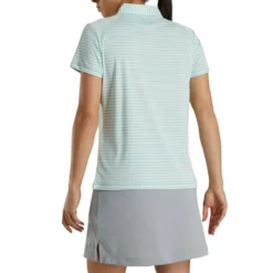 FootJoy Women's Heather Stripe Polo -Golf Bag Sales footjoy womens heather stripe polo aquamarine 03 33072.1631901194