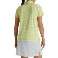 FootJoy Women's Heather Stripe Polo -Golf Bag Sales footjoy womens heather stripe polo citrus 03 97080.1631901194