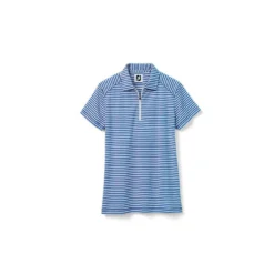 FootJoy Women's Heather Stripe Polo -Golf Bag Sales footjoy womens heather stripe polo cobalt 01 39771.1631901194