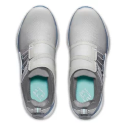 FootJoy Women's Hyperflex BOA Golf Shoes -Golf Bag Sales footjoy womens hyperflex boa golf shoes grey white blue 03 76992.1677776015