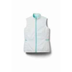 FootJoy Women's Insulated Reversible Vest -Golf Bag Sales footjoy womens insulated reversible vest white aquamarine 01 43308.1633109904