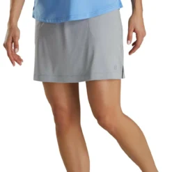 FootJoy Women's Knit Skort 25 FootJoy Women's Knit Skort -Golf Bag Sales footjoy womens knit skort heather grey 02 23655.1673900192