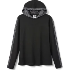 FootJoy Women's Lightweight Mesh Knit Spot Print Trim Hoodie