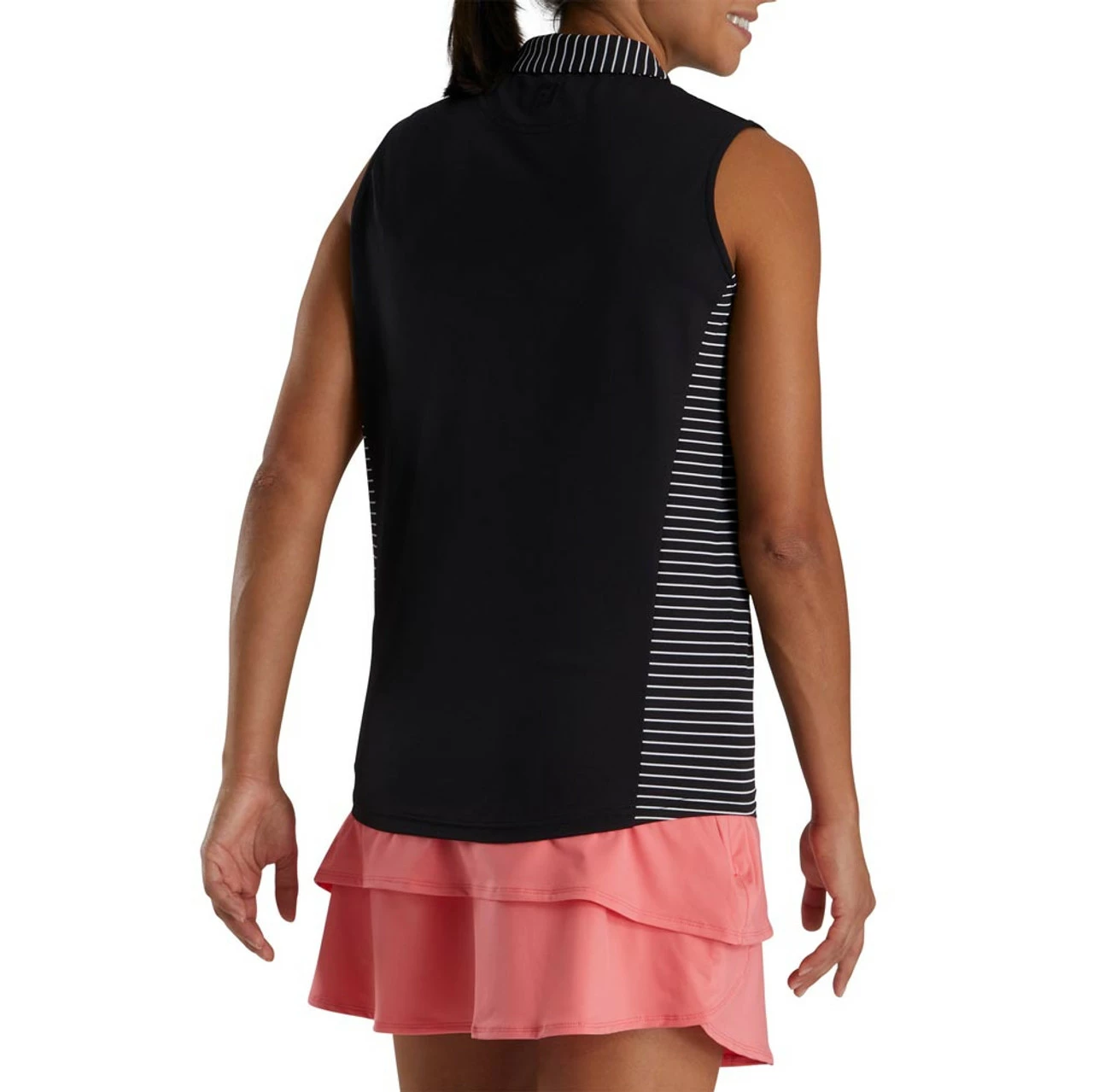 FootJoy Women's Open Placket Sleeveless Polo 3 FootJoy Women's Open Placket Sleeveless Polo - Image 3